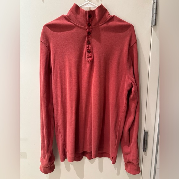 J. Crew Red Long Sleeve Polo Shirt - Picture 3 of 3